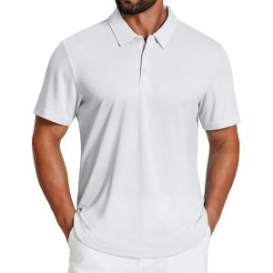 image:imageCOOFANDY Mens Polo Shirts Short Sleeve Golf Shirt Moisture Wicking Quick Dry Performance Polo Shirts for MenWhite