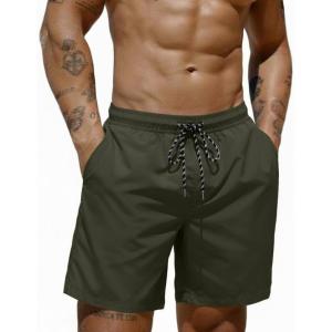 image:imageCOOFANDY Mens Swim Trunks 7 inch Bathing Suit with Mesh Liner Swim Shorts Board Short SwimsuitArmy Green