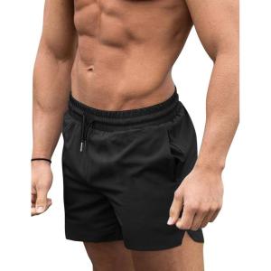 image:imageCOOFANDY Mens Swim Trunks Quick Dry Board Shorts Swimsuit Swimwear Bathing SuitA Black