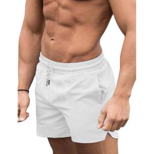 image:imageCOOFANDY Mens Swim Trunks Quick Dry Board Shorts Swimsuit Swimwear Bathing SuitC White