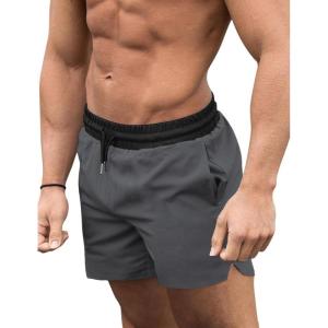 image:imageCOOFANDY Mens Swim Trunks Quick Dry Board Shorts Swimsuit Swimwear Bathing SuitGrey and Black