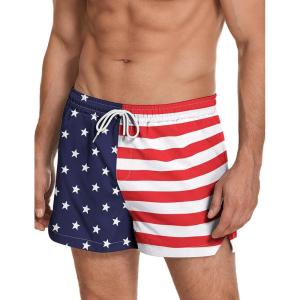 image:imageCOOFANDY Mens Swim Trunks Quick Dry Board Shorts Swimsuit Swimwear Bathing SuitP American Flag