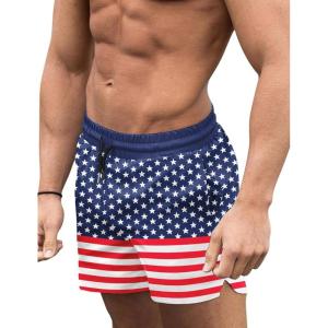 image:imageCOOFANDY Mens Swim Trunks Quick Dry Board Shorts Swimsuit Swimwear Bathing SuitP American Flag2