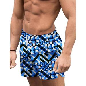 image:imageCOOFANDY Mens Swim Trunks Quick Dry Board Shorts Swimsuit Swimwear Bathing SuitP Geometric Figures