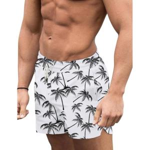 image:imageCOOFANDY Mens Swim Trunks Quick Dry Board Shorts Swimsuit Swimwear Bathing SuitP Whitecoconut Tree