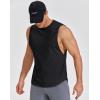 image:imageCOOFANDY Mens Workout Tank Tops Cut Off Bodybuilding Fitness Muscle Shirts Wide Armholes Summer Sleeveless ShirtBlack