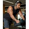 image:imageCOOFANDY Mens Workout Tank Tops Cut Off Bodybuilding Fitness Muscle Shirts Wide Armholes Summer Sleeveless ShirtBlack