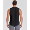 image:imageCOOFANDY Mens Workout Tank Tops Cut Off Bodybuilding Fitness Muscle Shirts Wide Armholes Summer Sleeveless ShirtBlack