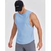 image:imageCOOFANDY Mens Workout Tank Tops Cut Off Bodybuilding Fitness Muscle Shirts Wide Armholes Summer Sleeveless ShirtBlue