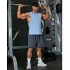 image:imageCOOFANDY Mens Workout Tank Tops Cut Off Bodybuilding Fitness Muscle Shirts Wide Armholes Summer Sleeveless ShirtBlue