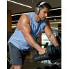image:imageCOOFANDY Mens Workout Tank Tops Cut Off Bodybuilding Fitness Muscle Shirts Wide Armholes Summer Sleeveless ShirtBlue