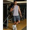 image:imageCOOFANDY Mens Workout Tank Tops Cut Off Bodybuilding Fitness Muscle Shirts Wide Armholes Summer Sleeveless ShirtGrey
