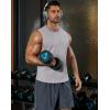 image:imageCOOFANDY Mens Workout Tank Tops Cut Off Bodybuilding Fitness Muscle Shirts Wide Armholes Summer Sleeveless ShirtGrey