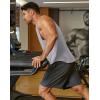 image:imageCOOFANDY Mens Workout Tank Tops Cut Off Bodybuilding Fitness Muscle Shirts Wide Armholes Summer Sleeveless ShirtGrey