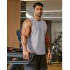 image:imageCOOFANDY Mens Workout Tank Tops Cut Off Bodybuilding Fitness Muscle Shirts Wide Armholes Summer Sleeveless ShirtGrey