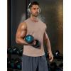 image:imageCOOFANDY Mens Workout Tank Tops Cut Off Bodybuilding Fitness Muscle Shirts Wide Armholes Summer Sleeveless ShirtKhaki