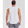 image:imageCOOFANDY Mens Workout Tank Tops Cut Off Bodybuilding Fitness Muscle Shirts Wide Armholes Summer Sleeveless ShirtWhite