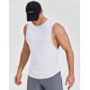 image:imageCOOFANDY Mens Workout Tank Tops Cut Off Bodybuilding Fitness Muscle Shirts Wide Armholes Summer Sleeveless ShirtWhite