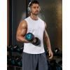 image:imageCOOFANDY Mens Workout Tank Tops Cut Off Bodybuilding Fitness Muscle Shirts Wide Armholes Summer Sleeveless ShirtWhite
