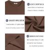 image:imageCOOFANDY Mens Casual TShirts Short Sleeve Crewneck Pullover Classic Knit Tee ShirtsBrown