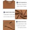 image:imageCOOFANDY Mens Casual TShirts Short Sleeve Crewneck Pullover Classic Knit Tee ShirtsCaramel
