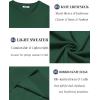 image:imageCOOFANDY Mens Casual TShirts Short Sleeve Crewneck Pullover Classic Knit Tee ShirtsDark Green