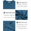 image:imageCOOFANDY Mens Casual TShirts Short Sleeve Crewneck Pullover Classic Knit Tee ShirtsDemin Blue