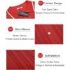 image:imageCOOFANDY Mens Knit Button Down Shirt Vintage Short Sleeve Polo Shirts Casual Beach TopsRed