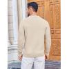 image:imageCOOFANDY Mens Knit Polo Sweater Long Sleeve Quarter Button Polo Shirts Casual Ribbed Collared Shirt Golf Pullover SweatersBeige
