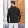 image:imageCOOFANDY Mens Knit Polo Sweater Long Sleeve Quarter Button Polo Shirts Casual Ribbed Collared Shirt Golf Pullover SweatersBlack