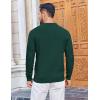 image:imageCOOFANDY Mens Knit Polo Sweater Long Sleeve Quarter Button Polo Shirts Casual Ribbed Collared Shirt Golf Pullover SweatersLake Green
