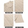 image:imageCOOFANDY Mens Knit Shirts Short Sleeve Button Down Casual Polo Shirt Summer Beach Vacation ShirtsLight Khaki
