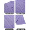 image:imageCOOFANDY Mens Knit Shirts Short Sleeve Button Down Casual Polo Shirt Summer Beach Vacation ShirtsPurple