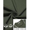 image:imageCOOFANDY Mens Polo Shirts Short Sleeve Casual Knit Polo Shirt Vintage Golf T Shirts Old Money TopsArmy Green
