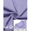 image:imageCOOFANDY Mens Polo Shirts Short Sleeve Casual Knit Polo Shirt Vintage Golf T Shirts Old Money TopsPurple