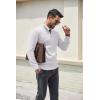 image:imageCOOFANDY Mens Quarter Zip Pullover Dress Slim Fit Sweater Mock Neck Sweaters Casual Long Sleeve PulloversWhite