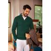 image:imageCOOFANDY Mens Quarter Zip Sweater Slim Fit Casual Knitted Turtleneck Pullover Mock Neck Polo SweaterDark Green