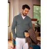 image:imageCOOFANDY Mens Quarter Zip Sweater Slim Fit Casual Knitted Turtleneck Pullover Mock Neck Polo SweaterDark Grey