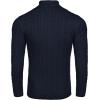 image:imageCOOFANDY Mens Quarter Zip Sweater Slim Fit Casual Knitted Turtleneck Pullover Mock Neck Polo SweaterNavy Blue