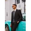 image:imageCOOFANDY Mens Sweater Vest V Neck Sleeveless Sweater Slim Fit Casual Knitted Vest SweatersGrey