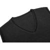 image:imageCOOFANDY Mens Sweater Vest V Neck Sleeveless Sweater Slim Fit Casual Knitted Vest SweatersGrey and Black Stripe