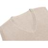 image:imageCOOFANDY Mens Sweater Vest V Neck Sleeveless Sweater Slim Fit Casual Knitted Vest SweatersLight Khaki