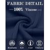 image:imageCOOFANDY Mens TShirts Short Sleeve Crewneck Knit Shirts Summer Ribbed Textured Tee ShirtsB Navy Blue