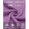 image:imageCOOFANDY Mens TShirts Short Sleeve Crewneck Knit Shirts Summer Ribbed Textured Tee ShirtsViolet