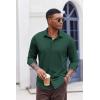 image:imageCOOFANDY Mens Casual Button Down Shirt Long Sleeve Wrinkle Free Shirts Stretch Dress ShirtGreen