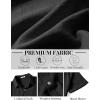 image:imageCOOFANDY Mens Button Down Shirt Short Sleeve Casual Shirts Linen Textured Summer Beach ShirtsBlack