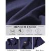 image:imageCOOFANDY Mens Button Down Shirt Short Sleeve Casual Shirts Linen Textured Summer Beach ShirtsNavy Blue