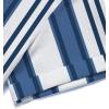 image:imageCOOFANDY Mens Casual Henley Shirt Band Collar Short Sleeve Shirt Summer Beach Hippie TShirtStripewhite  Blue