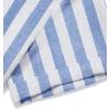 image:imageCOOFANDY Mens Casual Henley Shirt Band Collar Short Sleeve Shirt Summer Beach Hippie TShirtStripewhite  Light Blue