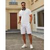 image:imageCOOFANDY Mens TShirts Short Sleeve Crew Neck T Shirts Casual Classic Basic Tee Shirts01white